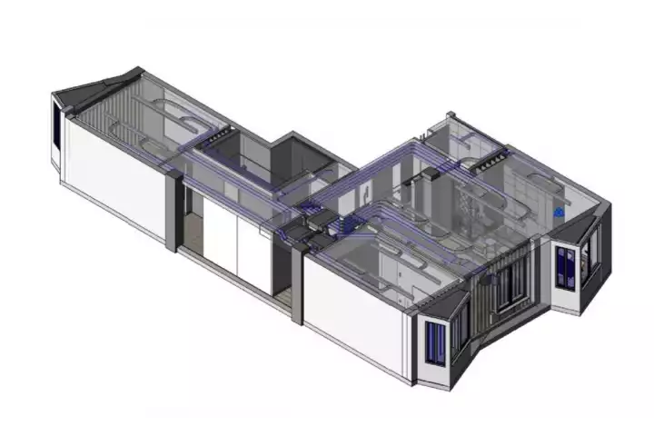 Проект климатической системы в изометрии
